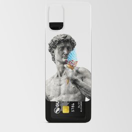Michelangelo's David statue, sculptures, painter, Italian architect. Aesthetic art for sculptors and artists who love the trendy aesthetic style Android Card Case