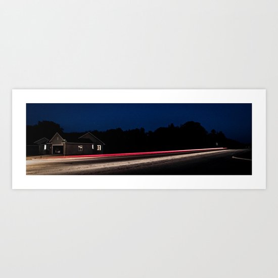 Midnight Blur Art Print