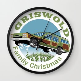 The Legendary Griswold Family Station Waggon Flyin' High no border Wall Clock