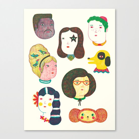 Heads Canvas Print