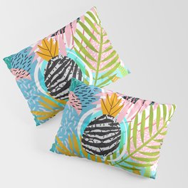 abstract palm leaves Pillow Sham