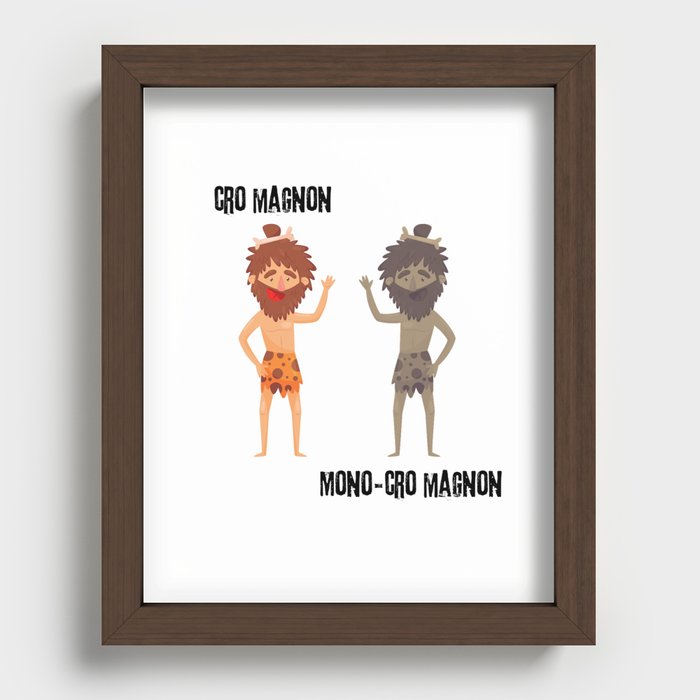 Cro Magnon vs Mono-Cro Magnon Recessed Framed Print