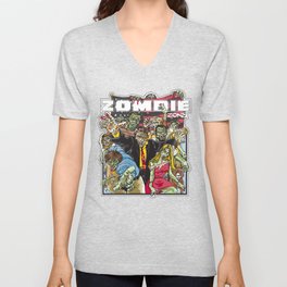 Zombie Zone V Neck T Shirt
