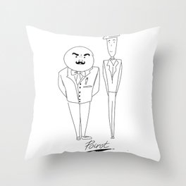 Poirot Throw Pillow