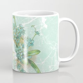 Modern vintage mint marble floral landscape Coffee Mug