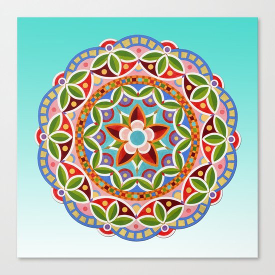 Circus Mandala Canvas Print