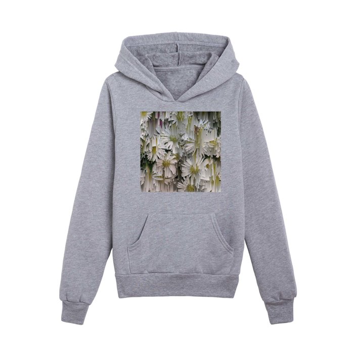 Glitched Daisies 2 Kids Pullover Hoodie
