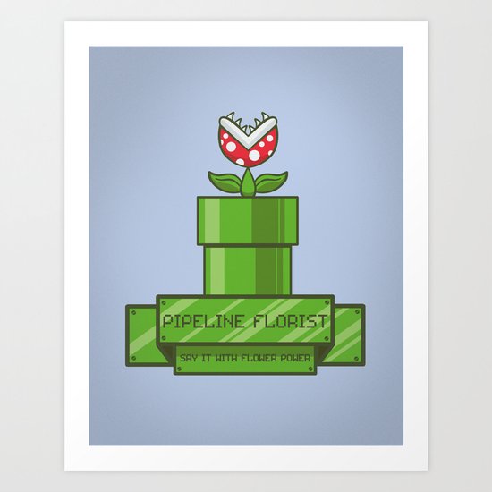 Pipeline Florist Art Print