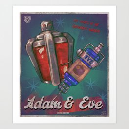 Adam & Eve Art Print