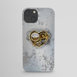 Steampunk Heart with Manometer iPhone Case