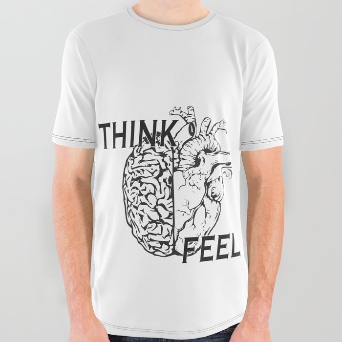 Think & feel All Over Graphic Tee