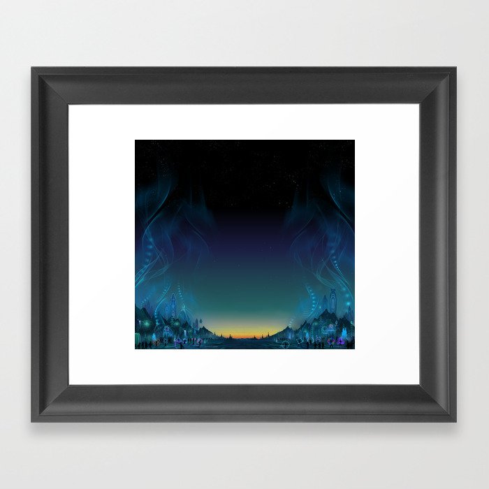 flow festival :: dawn Framed Art Print