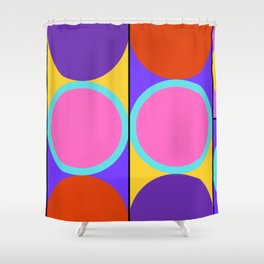 Mid-Century Inspired Designs Shower Curtain