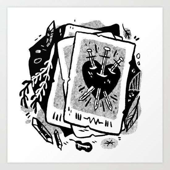 Tarot talk Art Print