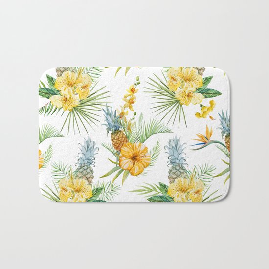 Pineapple Pattern 04 Bath Mat