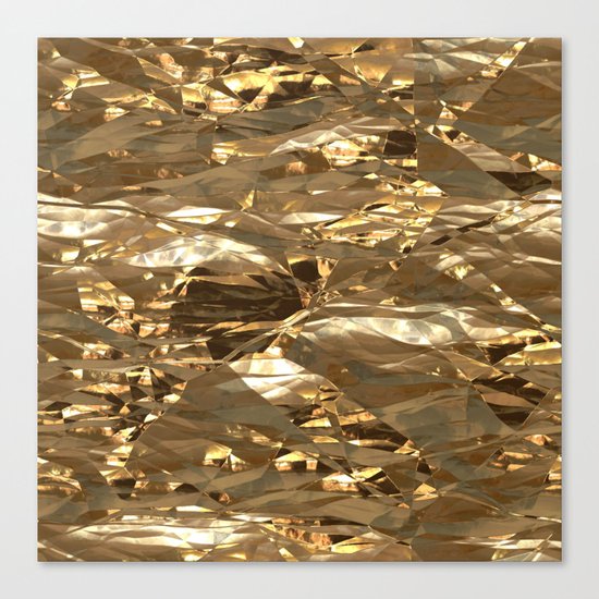 Gold Metal Canvas Print