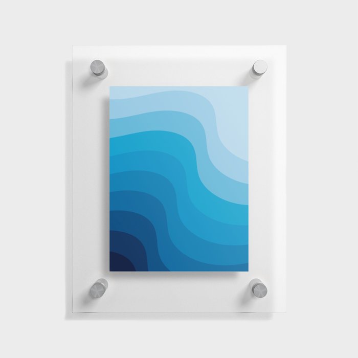 Retro Waves Floating Acrylic Print