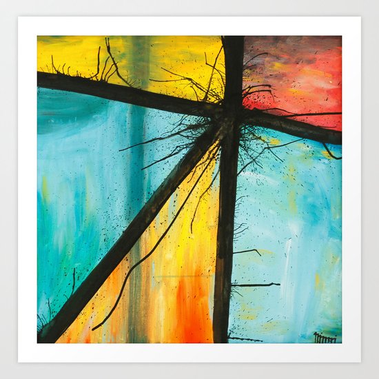 Old Window Art Print
