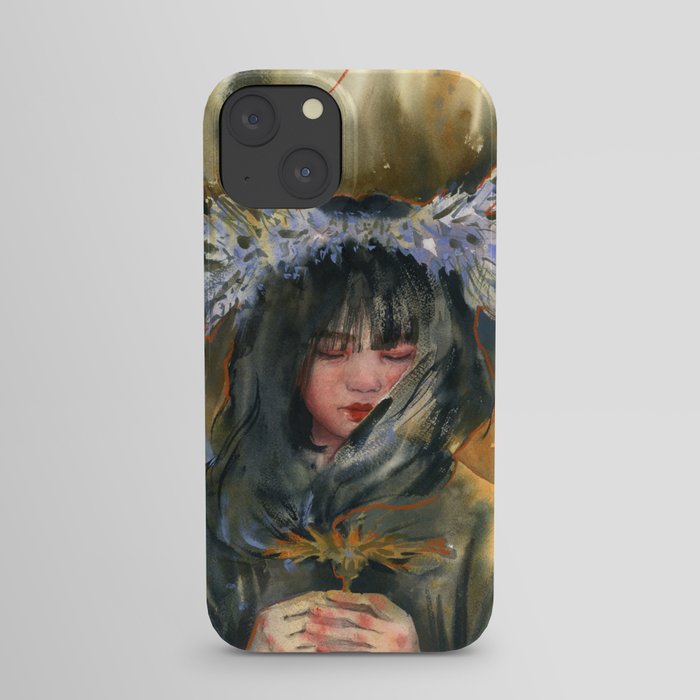 Sienna, watercolor painting iPhone Case