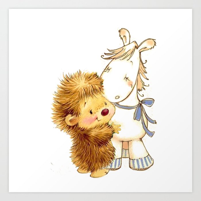 Baby Hedgehog Hedgie Pony Horse Nursery Room Art Print By Lyricalperceptions Baby Hedgehog Hedgie Pony Horse Nursery Room Art Print By Lyricalperceptions