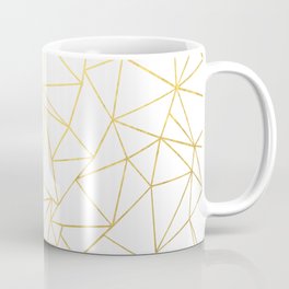 Ab Outline White Gold Coffee Mug
