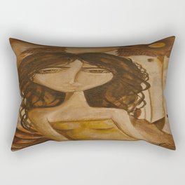 Moon Girl Rectangular Pillow