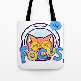 Cat Astronaut, Fantasy, Cartoon Cat Lovers Tote Bag