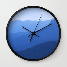 Layers of mountains at dusk, Blue Mountains, NSW, Australia Wall Clock | Landscape, Photo, Nature 