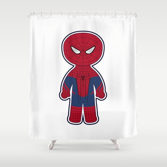 Chibi Spider-man Shower Curtain