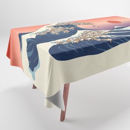 The Great Wave of Shiba Inu Tablecloth