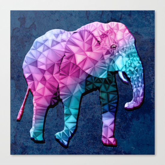 abstract elephant Canvas Print