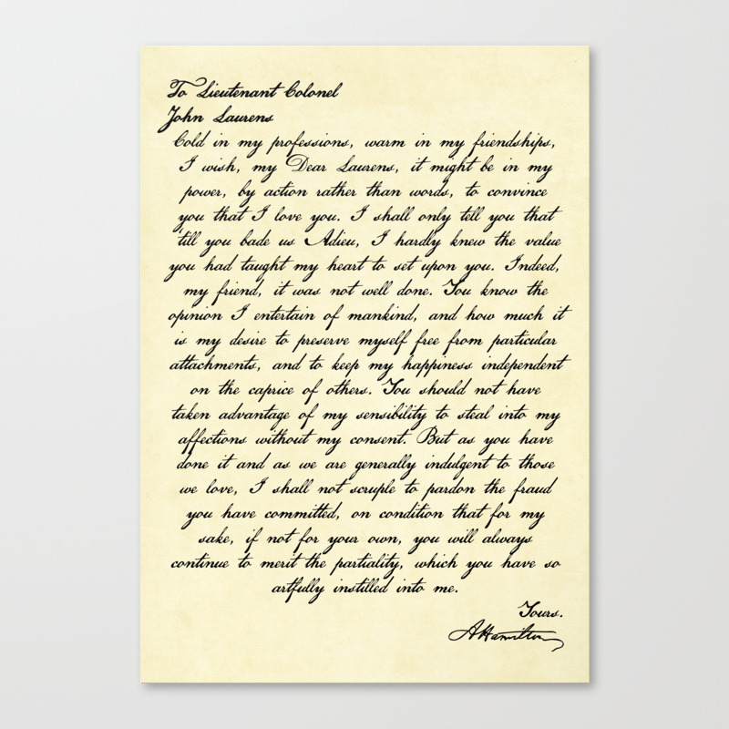 alexander hamilton letters to laurens