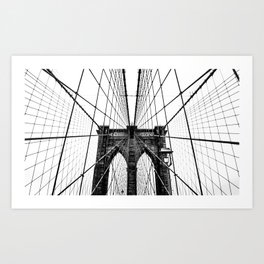 Brooklyn Bridge Web Art Print
