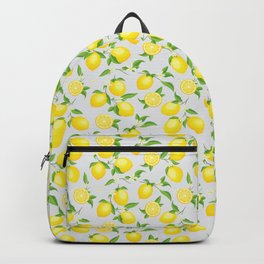 You're the Zest - Lemons on White Backpack
