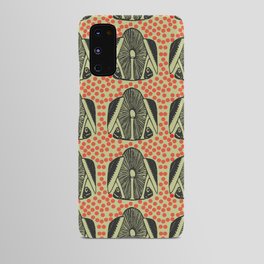  Pale Green Mushroom And Orange Polka Dot Pattern Android Case