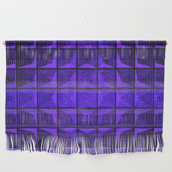70s Ultraviolet Panton Inspired Space Age Art Wall Hanging
