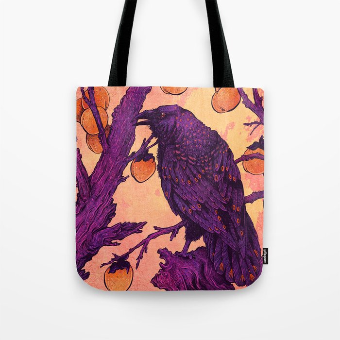 Raven and Persimmons Tote Bag by Angela Rizza | Society6