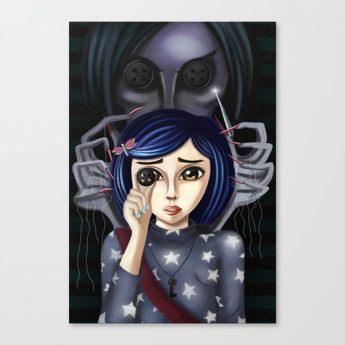 Coraline And The Secret Door Canvas Print By Bernikperri Society6