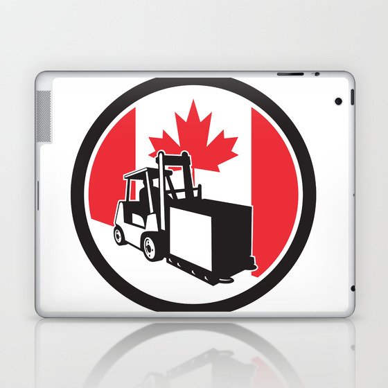 Canadian Logistics Canada Flag icon Laptop & iPad Skin