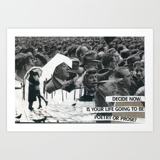 Poetry or Pose Art Print
