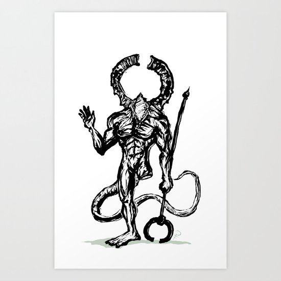Your friend the Titanite Demon - Dark Souls Art Print