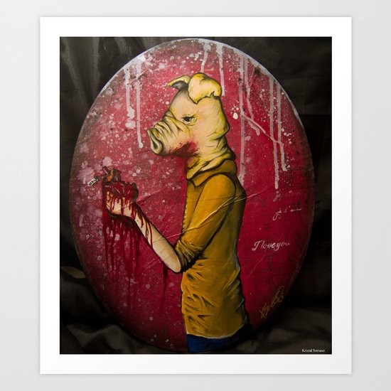 What's Yours Is MINE ( Pig) Art Print