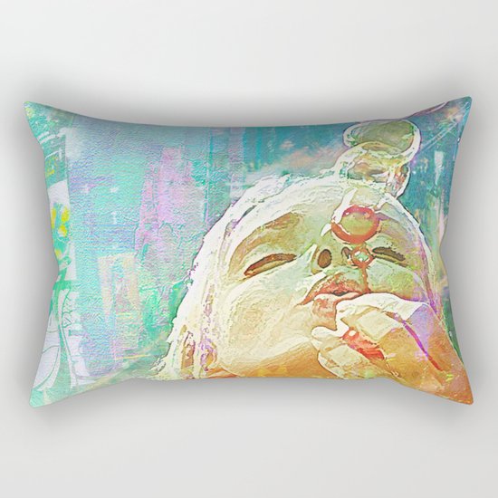 Soap bubbles Girl Rectangular Pillow