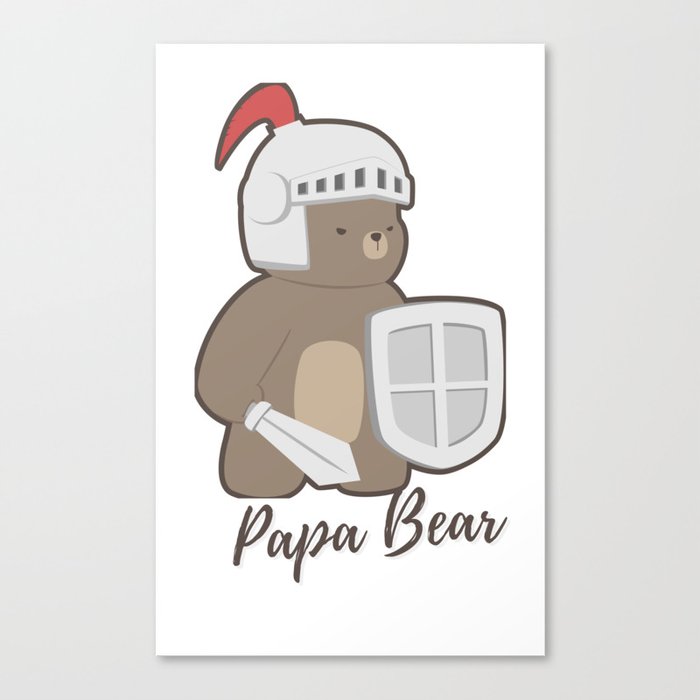 Papa Bear Canvas Print