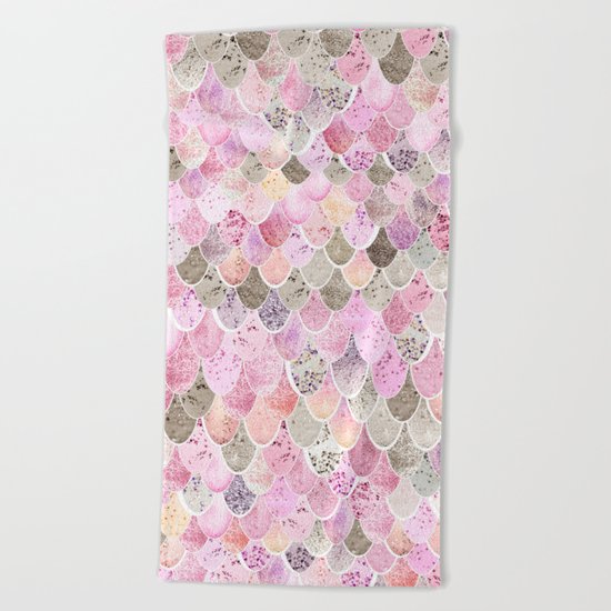 HAPPY MERMAID Beach Towel
