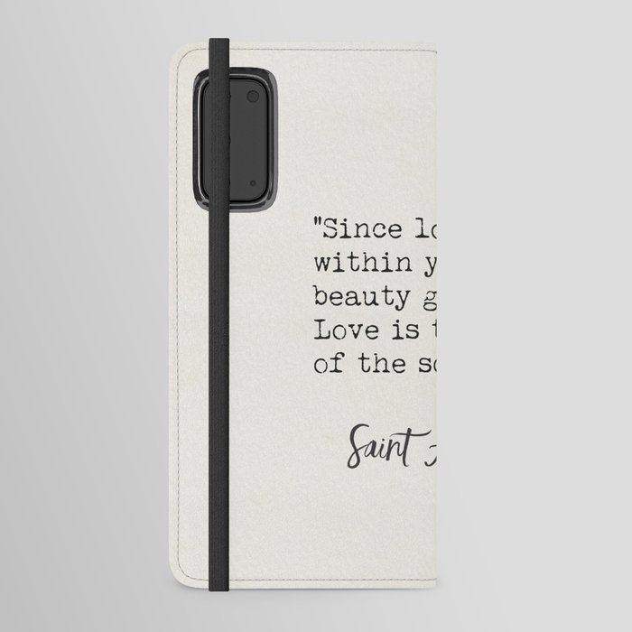 St Augustine quote Android Wallet Case