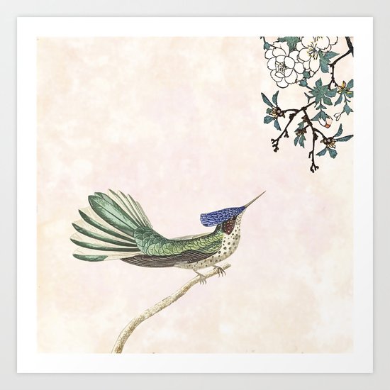 merry in the blossoming Art Print