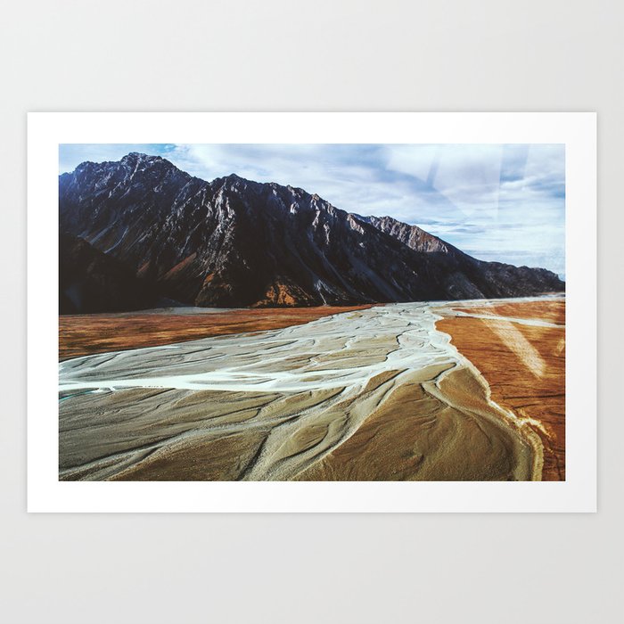 Glacier Runoff Art Print