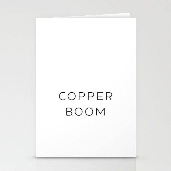 Copper Boom Stationery Cards