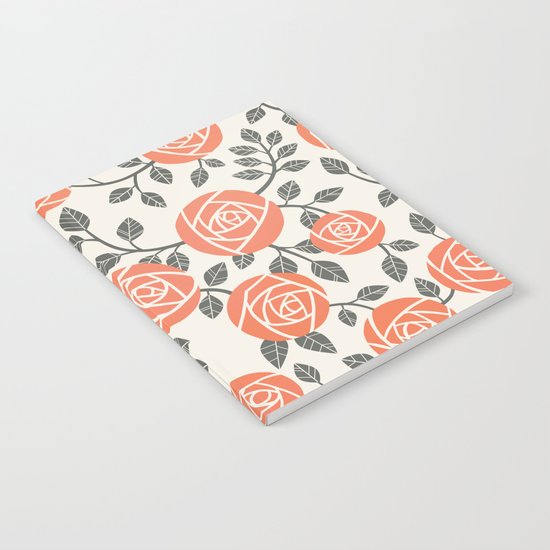 Retro roses Notebook